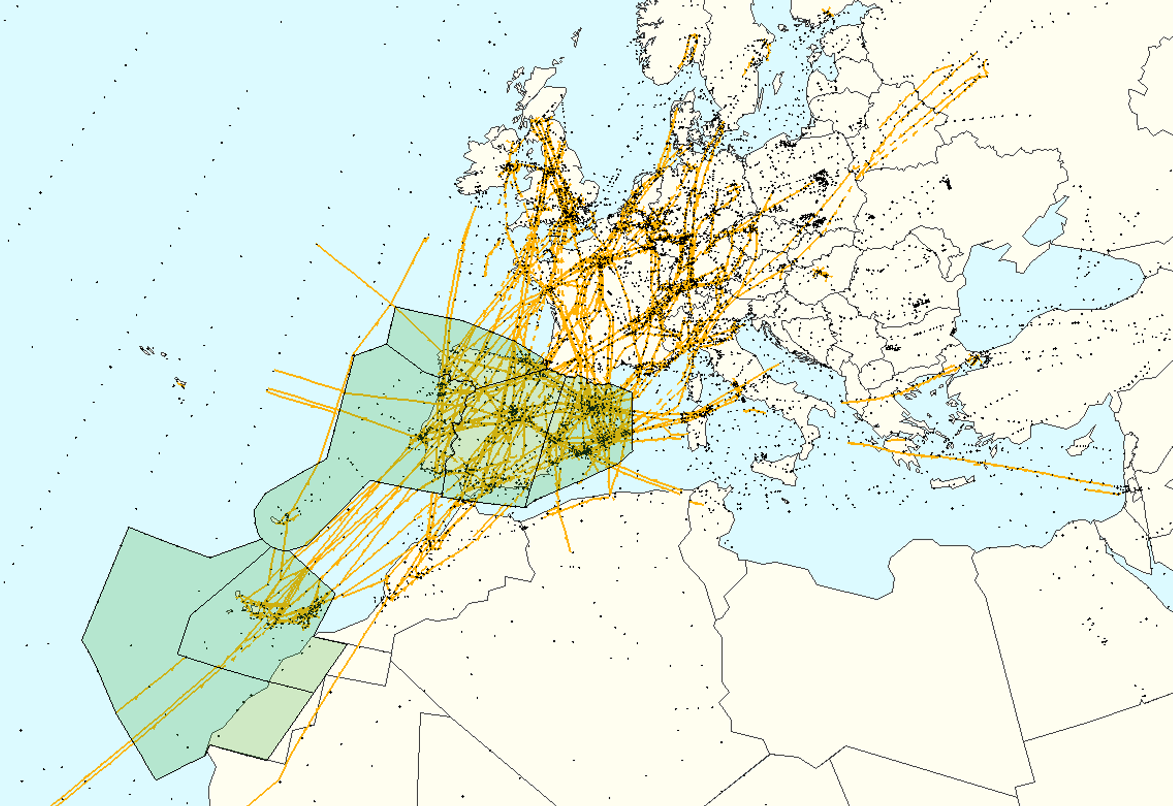 SW FAB main traffic flows NEST